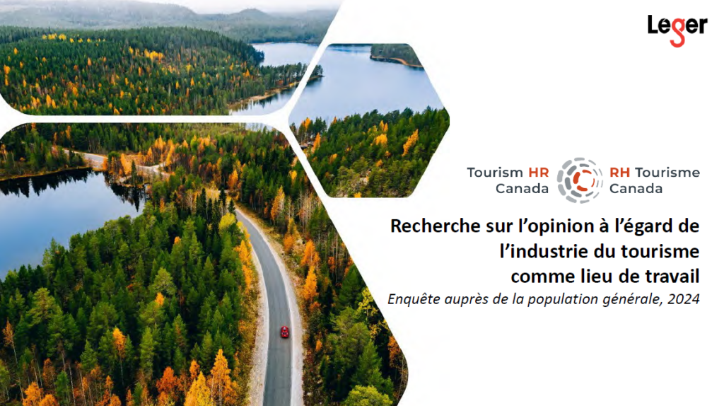 Opinion tourisme comme lieu de travail 2024 RH Tourisme Canada
