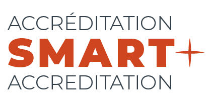 SMART Bilingual Orange Black Transparent Background