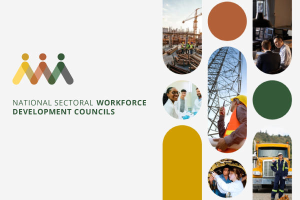 Logo and tagline for the National Sectoral Workforce Development Councils.