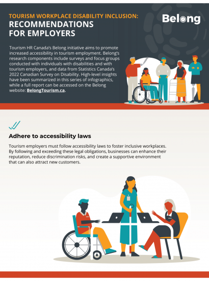 Tourism Workplace Disability Inclusion Factsheet Recommendations For Employers